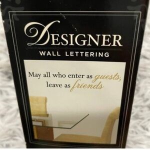 Designer Wall Lettering Quote Decal Sticker Decor Words Removable Entry Way Hall